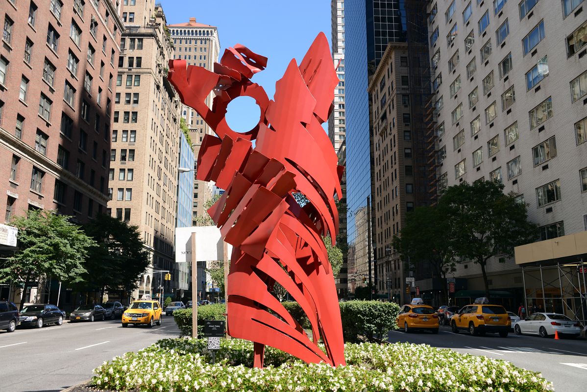 New York City Sculpture The Jester By Albert Paley On Park Avenue At 57